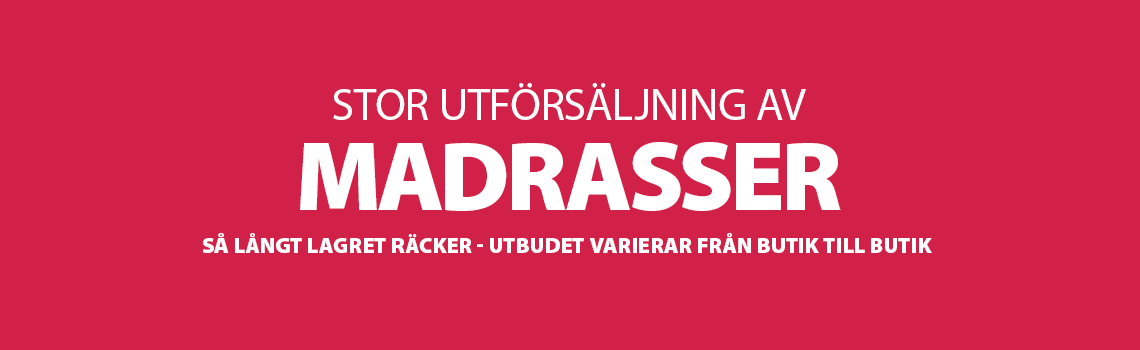 madrasser utförsäljning