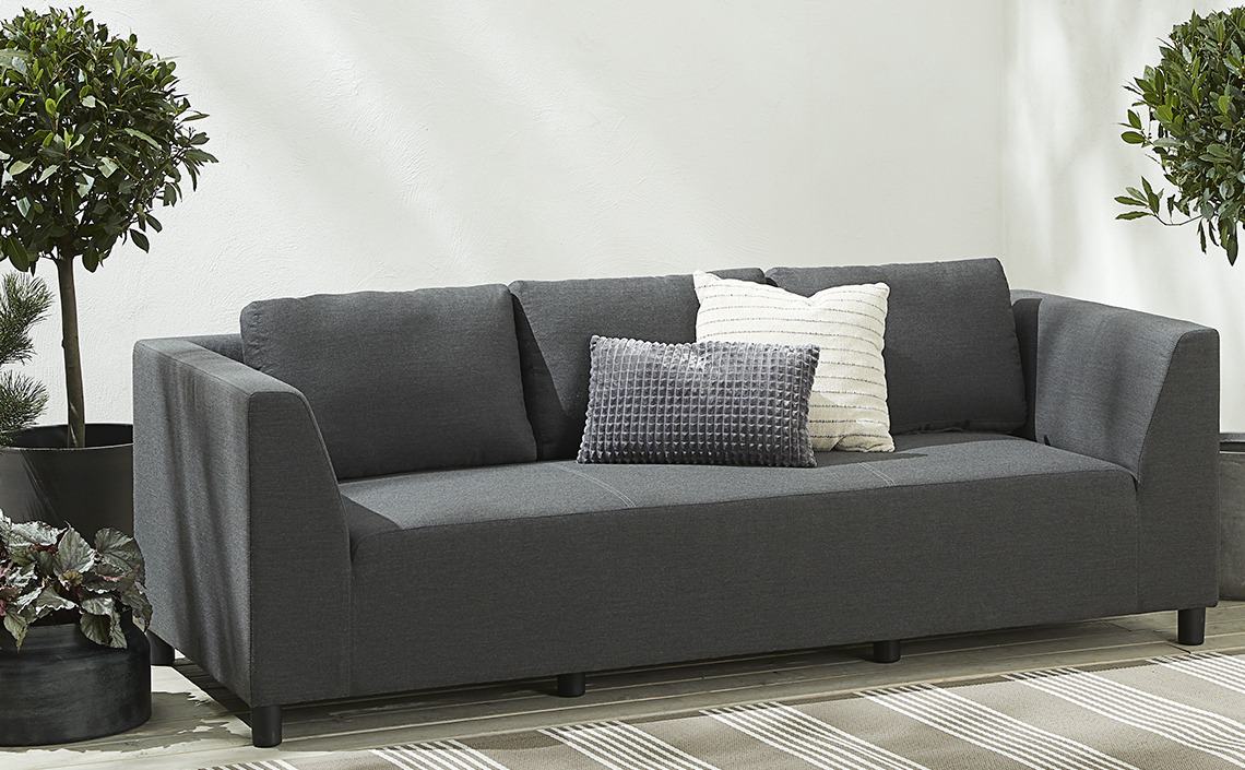 3-personers allväderslounge-soffa 