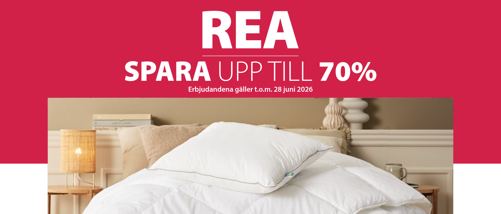 Rea Spara upp till 70% Rea Spara upp till 70%
