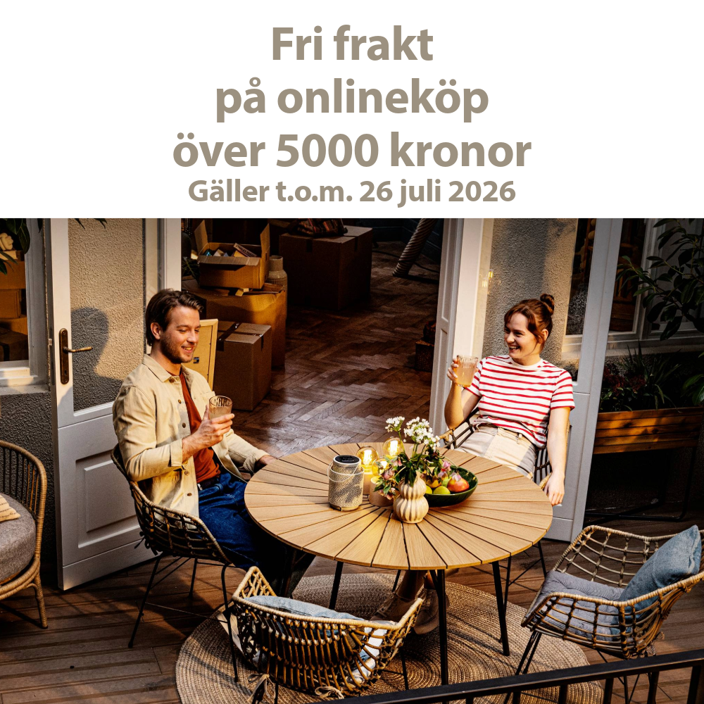 fri frakt på onlineköp över 5000 kronor 