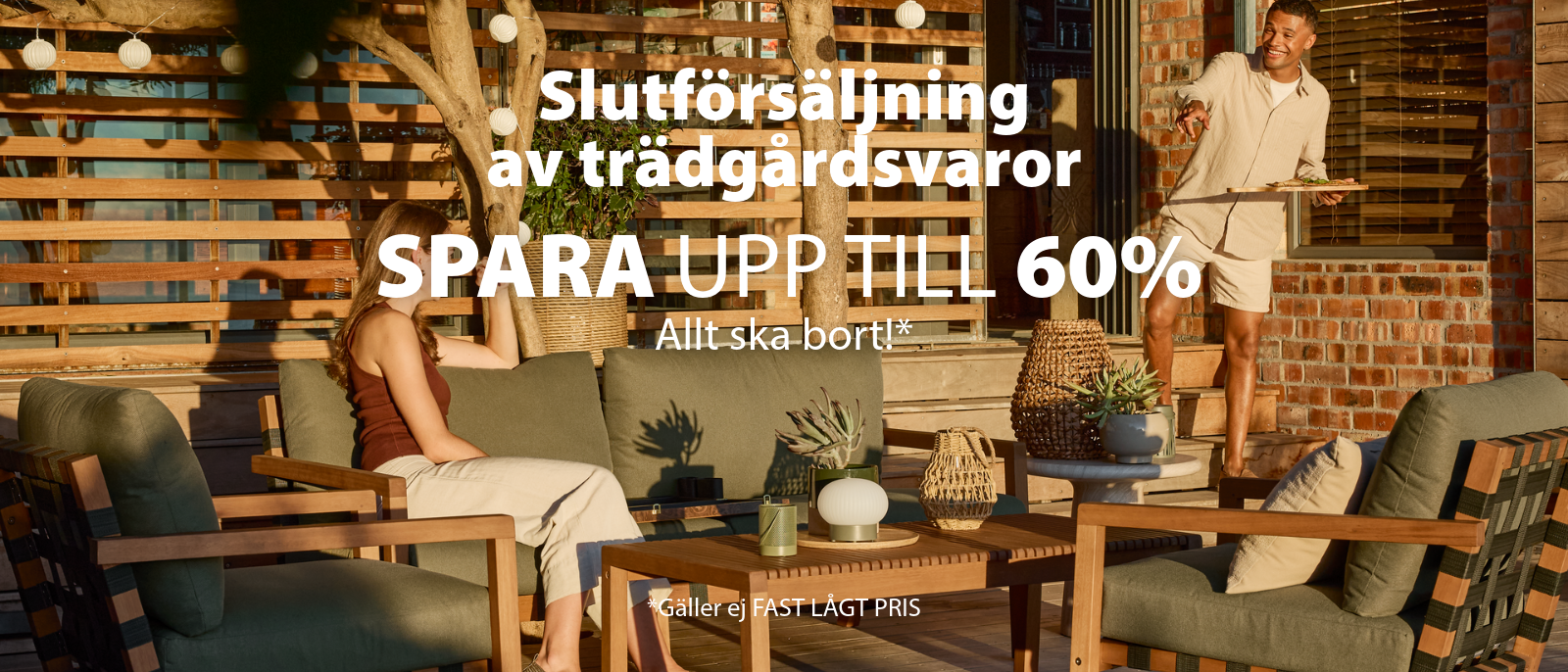 Slutförsäljning av trädgårdsvaror