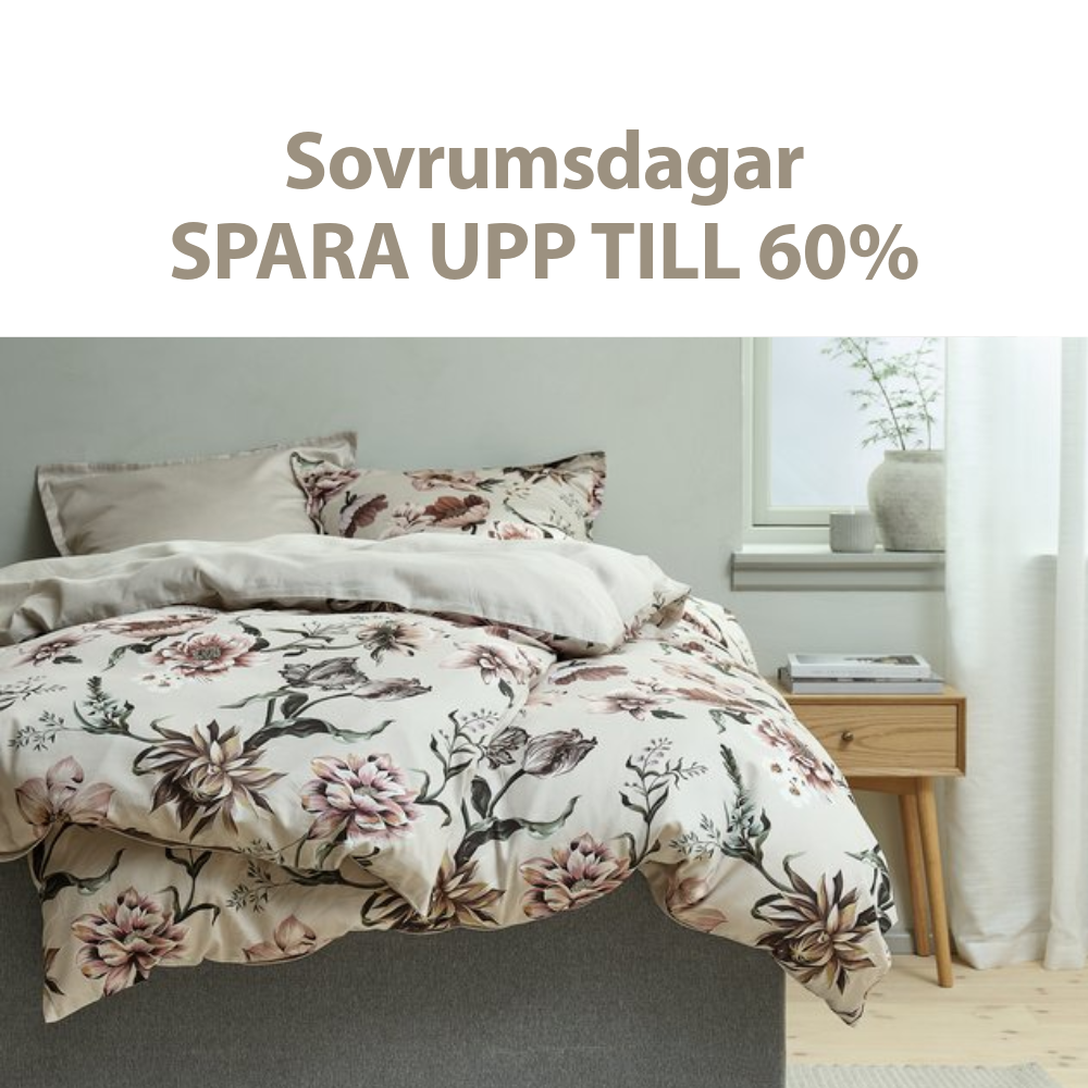 Sovrumsdagar- Spara upp till 60% Sovrumsdagar- Spara upp till 60%